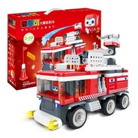 BLOKS布鲁可积木交通工具系列61203布布百变消防车