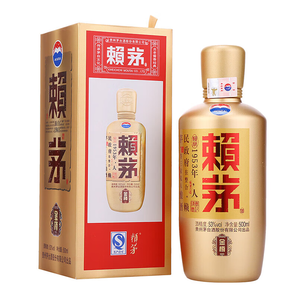 賴茅茅臺(tái)股份 醬香型白酒 婚宴送禮 商務(wù)宴請(qǐng) 自飲收藏 53度 500mL 1瓶 賴茅金樽 單瓶