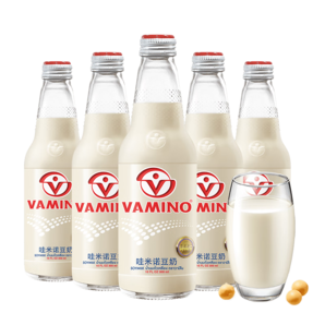 哇米諾泰國進口豆奶飲料原味奶茶巧克力玻璃瓶裝植物蛋白奶飲品學(xué)生早餐 【泰國進口】經(jīng)典原味5瓶