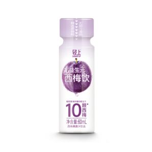 輕上西梅飲膳食纖維植物果蔬汁益生菌元風(fēng)味飲料0脂肪大餐救星 西梅飲60ml*10瓶