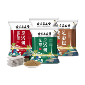 養(yǎng)品堂泡腳包二十四味草本足浴包精油足浴球艾草益母草藏紅花老姜泡腳藥包 男女全家通用男女士兒童泡腳泡澡 艾草+老姜+益母草+藏紅花 (120包)