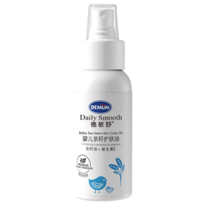 德敏舒（DEMUM）山茶油嬰兒護(hù)膚護(hù)臀護(hù)理油撫觸油新生兒潤(rùn)膚去頭垢高山茶籽油按摩 嬰兒多效護(hù)理油50ML*2瓶