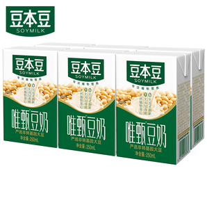 豆本豆豆奶250ml6盒組多口味營(yíng)養(yǎng)豐富補(bǔ)充奶飲品豆?jié){新鮮健康