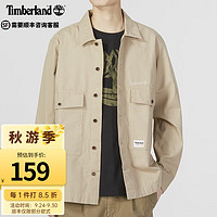 Timberland 長袖襯衫男裝春季戶外休閑工裝口袋工裝夾克外套A6QR9 A6QR9269/淺泥土色 限XS/165