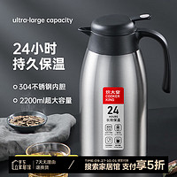 炊大皇 保溫壺 2.2L 不銹鋼原色