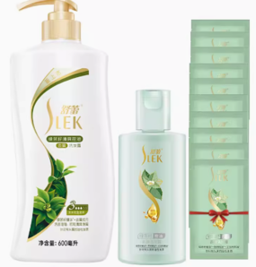 88VIP！SLEK 舒蕾 洗發(fā)水600ml+綠茶籽洗發(fā)水100ml+袋裝6ml*10