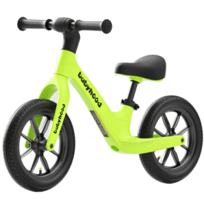 世紀寶貝（babyhood）兒童平衡車無腳踏自行車二合一滑行滑步車1-3-6歲小孩寶寶玩具車 充氣輪 12寸 青檸綠 -贈頭盔+氣筒