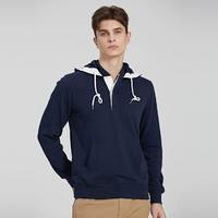 Brooks Brothers 男士春秋美式休閑連帽純色棉長袖衛(wèi)衣