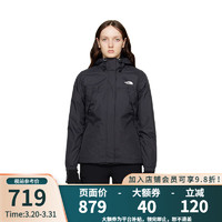 THE NORTH FACE 北面 美版女款W ANTORA防風(fēng)防水透氣連帽沖鋒衣夾克 JK3-黑色 S