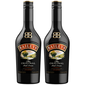 百利（Baileys）甜酒 奶油原味 力嬌酒配制酒利口酒組合裝 500ml*2 進(jìn)口洋酒