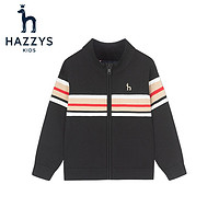 HAZZYS 哈吉斯 男童時(shí)尚開(kāi)衫線衣