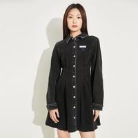 VERO MODA 秋休閑設(shè)計(jì)感收腰襯衫牛仔裙