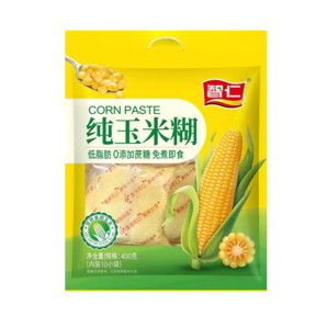 智仁 純玉米糊 營(yíng)養(yǎng)早餐沖飲粗糧代餐粉 低脂肪0添加蔗糖 獨(dú)立小袋裝 【1袋裝】純玉米糊400g