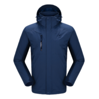 駱駝（CAMEL）三合一沖鋒衣戶外登山服抓絨內(nèi)膽秋冬戶外防水防風(fēng)保暖運(yùn)動(dòng)外套 A13CA70125，蒼綠色/幻影黑，男 L