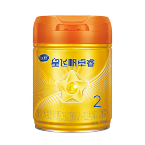 飛鶴星飛帆卓睿高配版 A2 β-酪蛋白奶源2段（6-12月）配方奶粉758g 