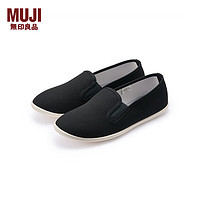 MUJI 無印良品 男女通用 棉質懶式平底鞋 EIB07A2S