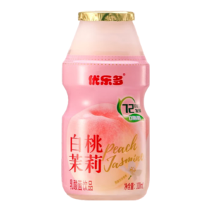 優(yōu)樂(lè)多乳酸菌飲品青提梔子花白桃茉莉飲料益生菌整箱100mlx20瓶 白桃茉莉100ml*20瓶