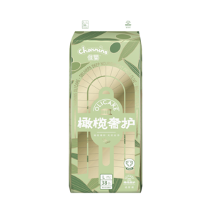 佳嬰橄欖奢護超薄紙尿褲輕薄干爽尿褲透氣嬰兒尿不濕 L碼76片8-13KG