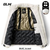 GLM 森馬GLM男女冬季沖鋒拼色立領(lǐng)羽絨棉服石墨烯運(yùn)動(dòng)加厚外套