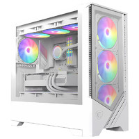 MSI 微星 宙斯盾S 游戲臺(tái)式機(jī) 白色（酷睿i5-12600KF、RTX 4060TI 8G、16GB、512GB SSD）