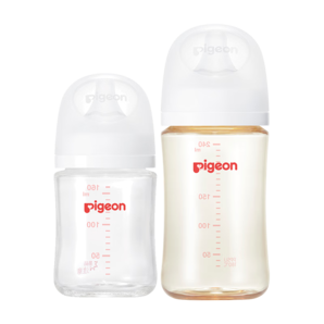 貝親(Pigeon)玻璃奶瓶160mlS碼+PPSU奶瓶240mlM碼 1-6個(gè)月奶瓶套裝