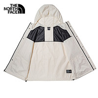 THE NORTH FACE 北面 防風(fēng)夾克男戶(hù)外休閑防風(fēng)外套春季|5JYN Q4C/米白色 XXL/185（拍小一碼）