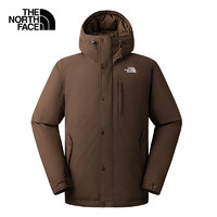 THE NORTH FACE 北面 羽絨服男戶外保暖550蓬鵝絨外套88R4 棕色/1OI L