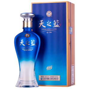 洋河 天之藍(lán) 52度 500ml 綿柔濃香白酒（新版）