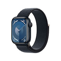 Apple 蘋(píng)果 Watch Series 9 智能手表 GPS款 45mm 午夜色 回環(huán)式運(yùn)動(dòng)表帶