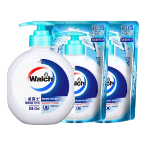 威露士健康抑菌洗手液健康呵護 3件套（瓶裝525ml+補充裝*2袋）