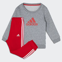 adidas 阿迪達斯 兒童運動套裝男女小童官網春秋季衛(wèi)衣長褲兩件套HF1958 HF1958 104