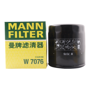 曼牌（MANNFILTER）機(jī)油濾清器機(jī)濾機(jī)油濾芯W(wǎng)7076新GL8君越CT4CT5XT4XT5威朗昂科威S