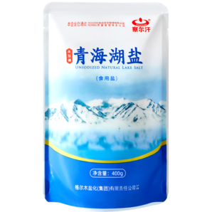 察爾汗青海湖鹽0零添加未加碘食用鹽 400g*40袋