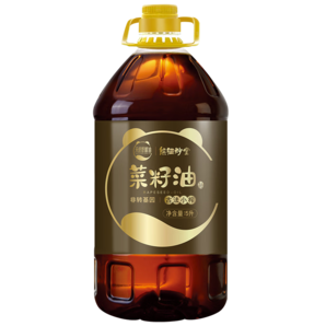 熊貓炒堂 天府好糧油 四川古法小榨菜籽油5L 食用油 非轉基因 國企出品