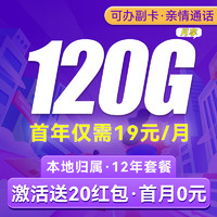 BROADCASTING 廣電 躺平卡-首年19月租（120G通用+5G網(wǎng)速+本地歸屬）