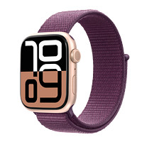 Apple 蘋果 Watch Series 10 GPS版 鋁金屬表殼 回環(huán)表帶 智能手表 42mm