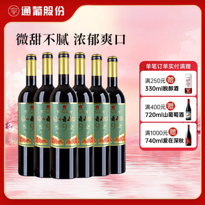 通化 1937 （TONHWA）山葡萄葡萄酒 紅梅9度甜型紅酒720ml*6 整箱