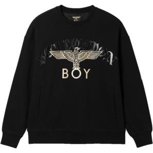 BOY LONDON【守護天使】潮牌長袖中性風(fēng)春夏設(shè)計感黑色潮酷時尚設(shè)計感圓領(lǐng)套 黑色 M