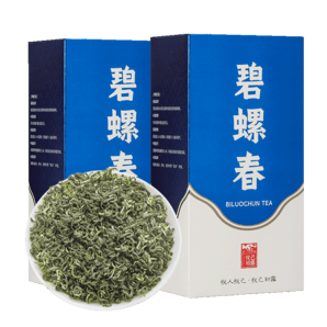 悅己初露 特級(jí)明前碧螺春綠茶  口糧茶 2024年新茶葉 芽嫩茶香 贈(zèng)送禮袋 （200克）100克*2盒