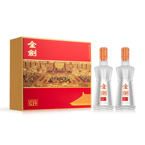 劍南春濃香型白酒 純糧酒 送禮酒  金劍G19 52度 480mL 2瓶