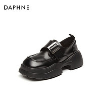 DAPHNE 達芙妮 厚底樂福鞋 黑色