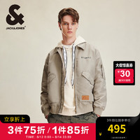 杰克瓊斯 杰克·瓊斯（JACK&JONES）男裝秋季時(shí)尚潮酷 飛行員夾克 E11 卡其色 175/96A/M