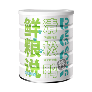 鮮糧說(shuō)官方店清松鴨狗主糧伴侶凍干肉松拌飯料降火去淚痕營(yíng)養(yǎng)狗狗零食罐 清松鴨200g/罐