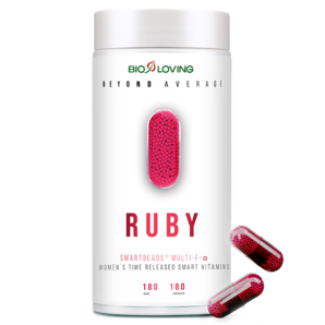 Bioloving女性緩釋復合維生素德國進口 Ruby綜合營養(yǎng)包 VC鈣鐵礦物質免疫力 女士多維營養(yǎng) 180粒|半年量