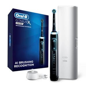 Oral-B 歐樂B Genius X Limited 充電式電動牙刷（含1個替換刷頭，旅行盒，午夜黑）