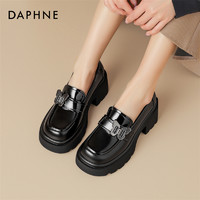 DAPHNE 達(dá)芙妮 時(shí)尚單鞋春秋2024新款女百搭休閑鞋樂福單鞋瑪麗珍鞋工作鞋