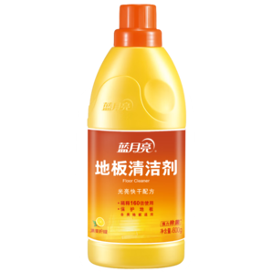 藍(lán)月亮地板清潔劑 檸檬香不刺鼻 除菌 木地板瓷磚大理石多場(chǎng)景適用 600g*2瓶
