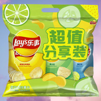 Lay's 樂(lè)事 原切馬鈴薯片分享裝 3口味 168g（原味+黃瓜味+青檸味）