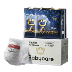 babycare皇冠LaLa褲皇室獅子王國拉拉褲箱裝XXL52片>15kg嬰兒尿不濕成長褲