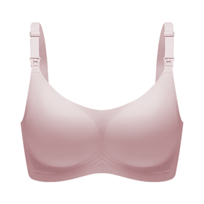嫚熙（EMXEE）哺乳內(nèi)衣春秋薄款舒適無(wú)痕聚攏有型懷孕期喂奶前開(kāi)扣文胸蘭煙花M